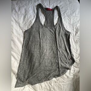 n:Philanthropy Heather Gray Asymmetrical Racerback Tank